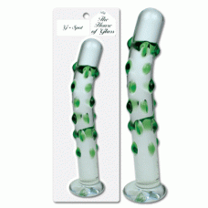 7.5 inch Glass G Spot Dotted Dildo